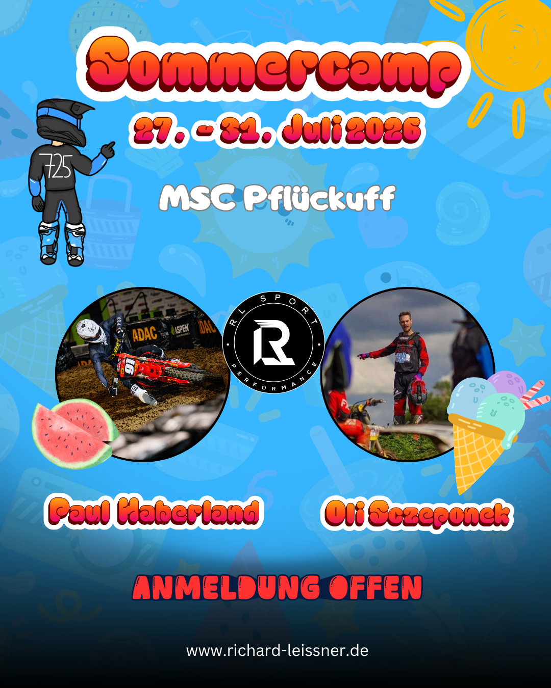 Anzahlung Sommercamp in Pflückuff